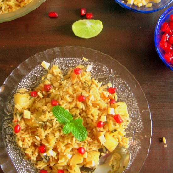 Potato Fenugreek Leaves Rice - Recipe photo by madhuriscuisine