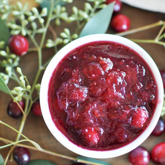 Easy Cranberry Sauce - Recipe photo by Cherished Bliss