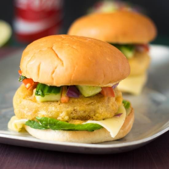Batata Vada Burger - Recipe photo by cooking with sapana