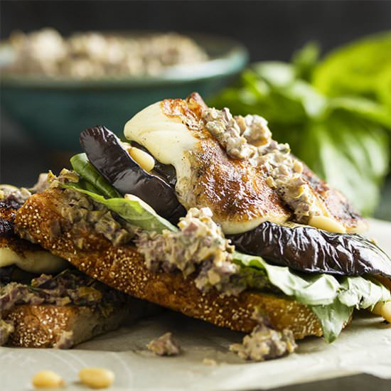 Grilled Eggplant Sandwich - Recipe photo by justalittlebitofbacon