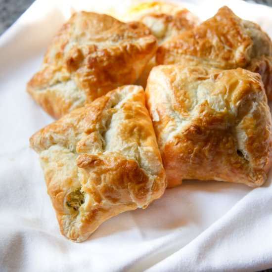 Spinach & Cheese Puff Tarts - Recipe photo by TheKitchenWhisperer