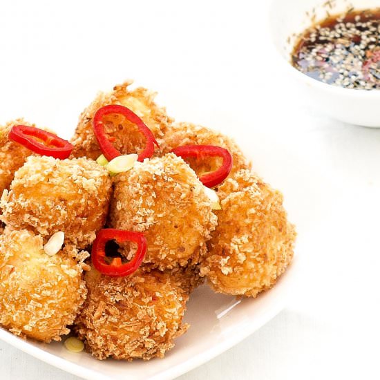 crispy chili crab balls - Recipe photo by 3KidsRecipes