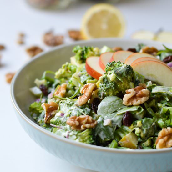 Winter broccoli Waldorf salad - Recipe photo by Nyoutritious