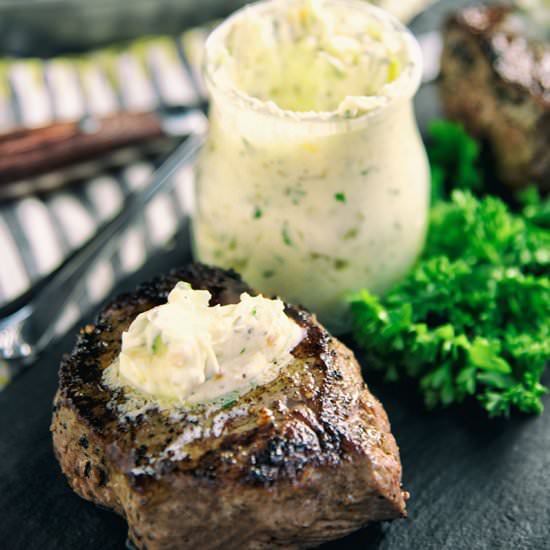 Garlic And Herb Butter Top Sirloin - Recipe photo by PaleoLeap
