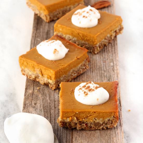 Hearty Pumpkin Pie Bars - Recipe photo by simplysissom