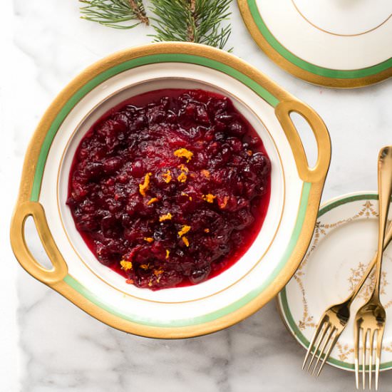 Fresh Cranberry Orange Sauce - Recipe photo by boulderlocavore