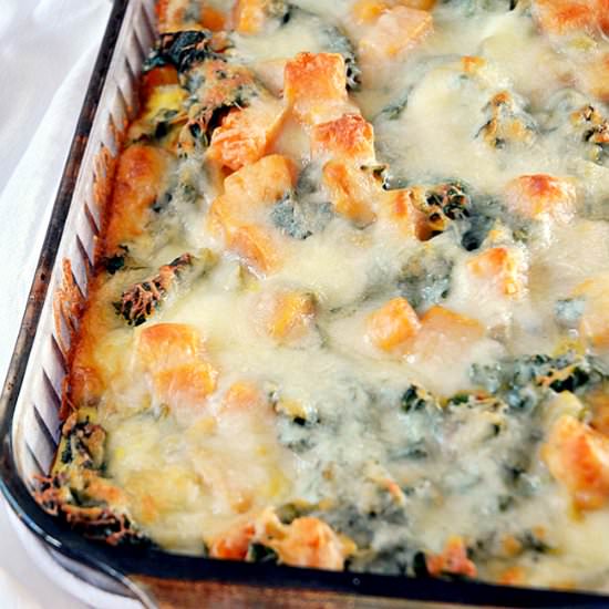 Butternut and Kale Breakfast Bake - Recipe photo by eatingwithemmylou