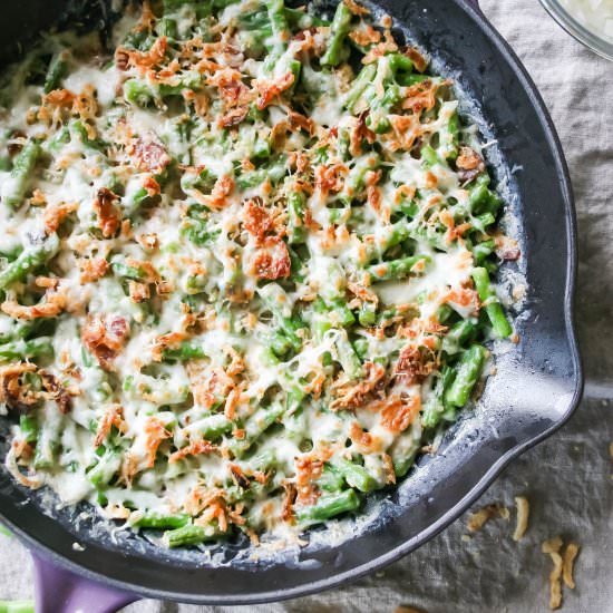 Gourmet Green Bean Casserole - Recipe photo by aflavorjournal
