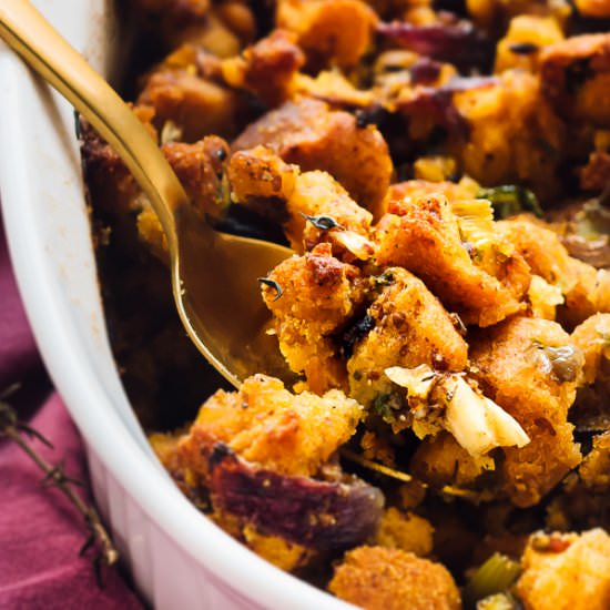 Gluten Free Cornbread Stuffing - Recipe photo by jessicainthekitchen