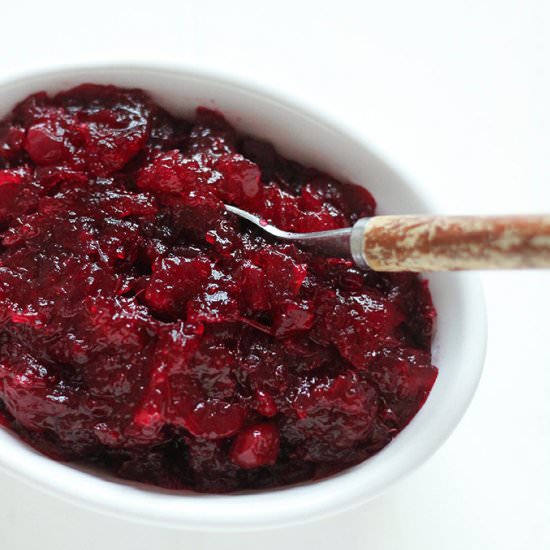 Sugar Free Cranberry Sauce - Recipe photo by addsomeveg