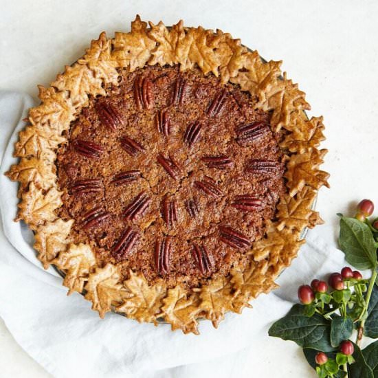 Thanksgiving Pumpkin and Pecan Pie - Recipe photo by madeleineshaw