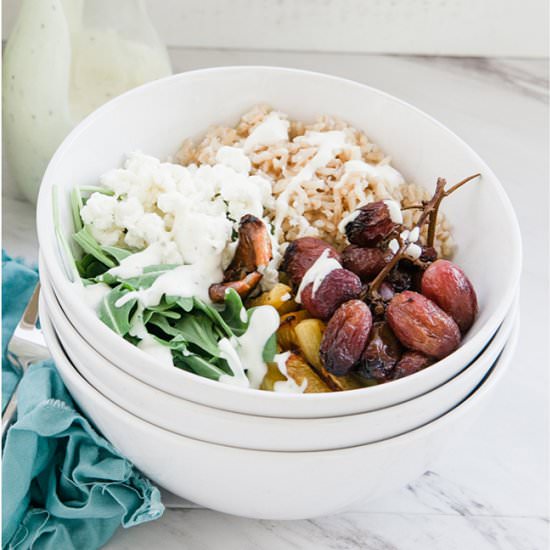 Roasted Grape Nourish Bowl - Recipe photo by dearcrissy
