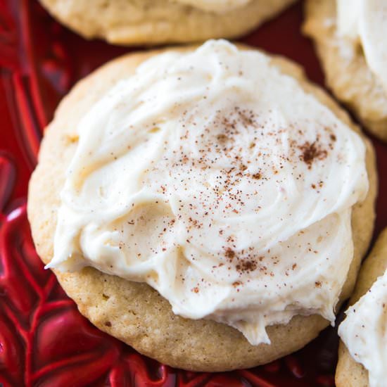 Frosted Eggnog Sugar Cookies - Recipe photo by dearcrissy