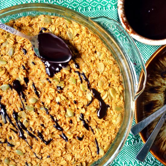 Pumpkin Orange Baked Oatmeal - Recipe photo by spill the greens
