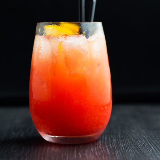 Hawaiian Sunrise Cocktail - Recipe photo by almondtozest.com
