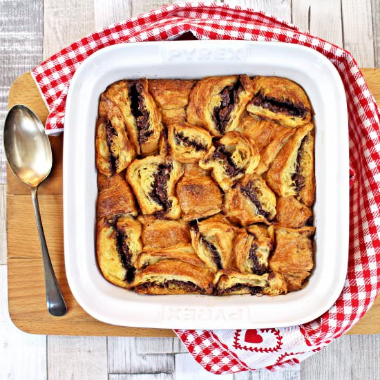 Macabella Croissant Pudding - Recipe photo by Fab Food 4 All