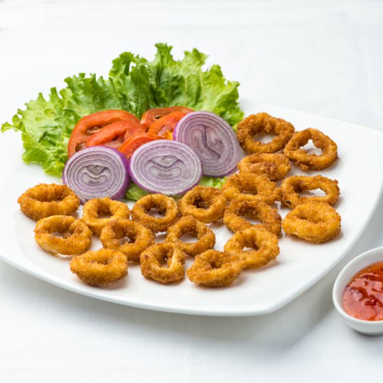 Crispy Fried Squid Rings - Recipe photo by meemiskitchen