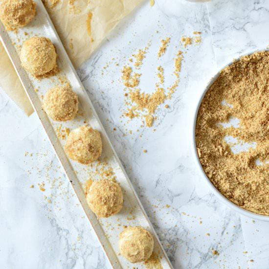 No Bake Mini Cheesecake Balls - Recipe photo by your DIY Family