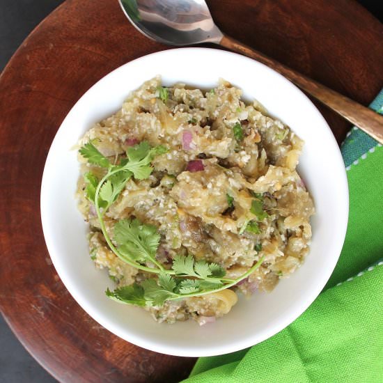 Goan Brinjal Bharta - Recipe photo by rakshaskitchen