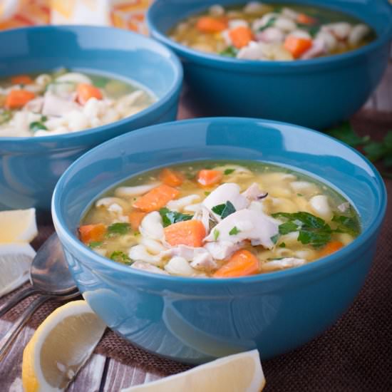 Classic Chicken Noodle Soup - Recipe photo by photosandfood