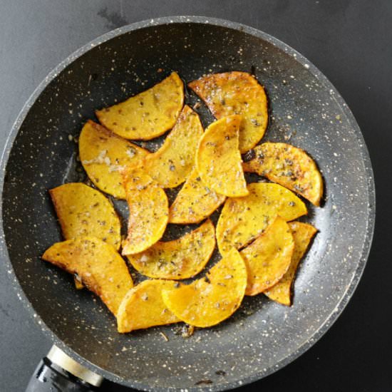 Fried butternut squash chips - Recipe photo by biohackers recipes
