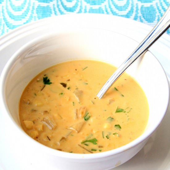 CREAMY CORN CHOWDER - Recipe photo by mymommystyle