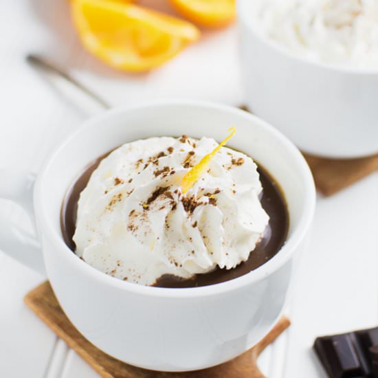 Boozy Orange Hot Chocolate - Recipe photo by crumbkitchen
