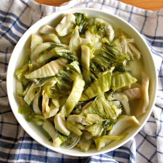 Pickled mustard cabbage - Recipe photo by Miamivores