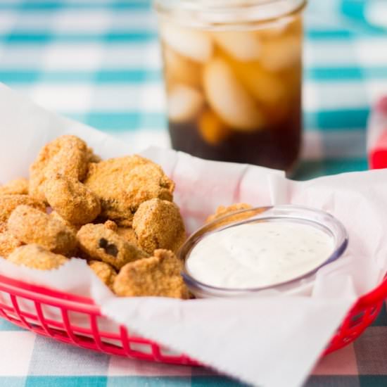 Sweet and Spicy Fried Pickles - Recipe photo by PearTreeKitchen