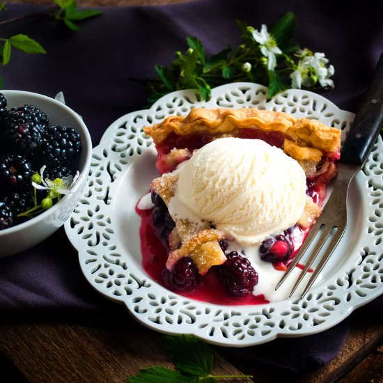 Blackberry Pie - Recipe photo by cookiesforengland