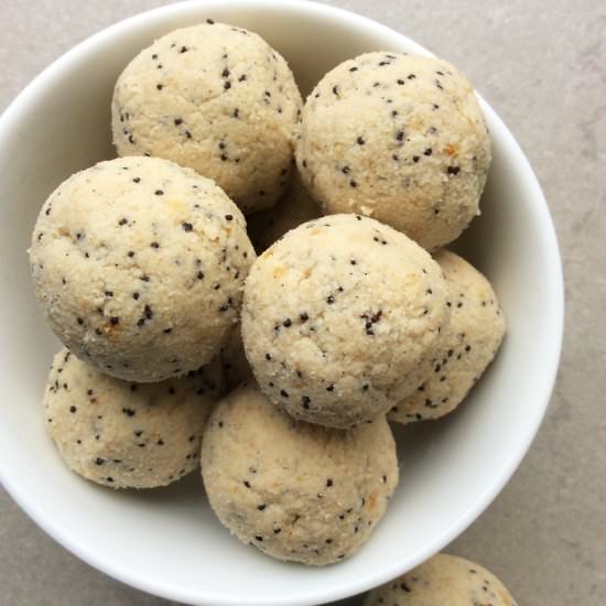 Raw Lemon And Poppy Seed Cake Balls - Recipe photo by Imperfectly Paleo