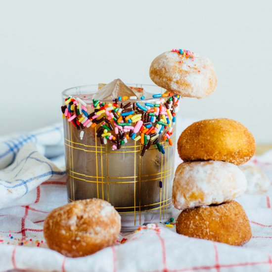Coffee Milk Punch with a Glazed Rim - Recipe photo by by gabriella