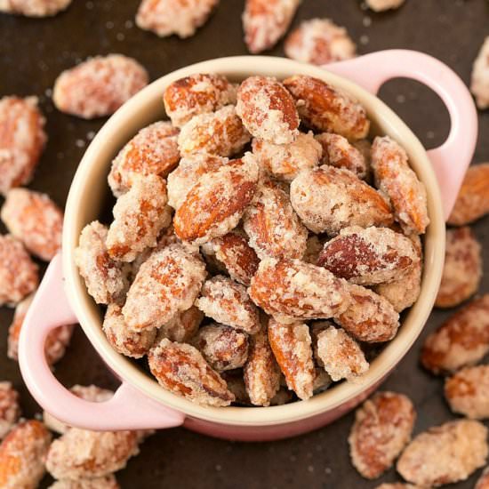 Stovetop Sugar Free Candied Almonds - Recipe photo by thebigmansworld