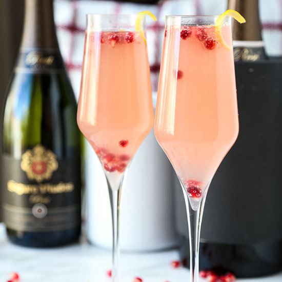 Pomegranate Spiked Cava - Recipe photo by misspickledplum