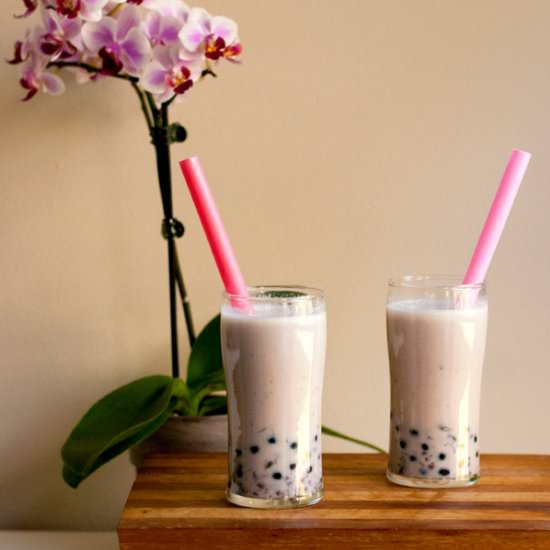 Easy Red Bean Bubble Tea - Recipe photo by contemplating sweets