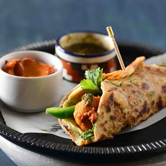 Vegetarian Kathi Roll (Wrap) - Recipe photo by Rekha K