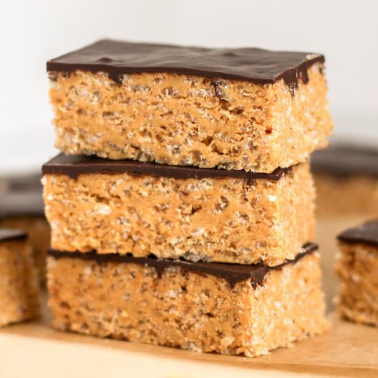 Guilt Free Scotcheroos - Recipe photo by dessertswithbenefits