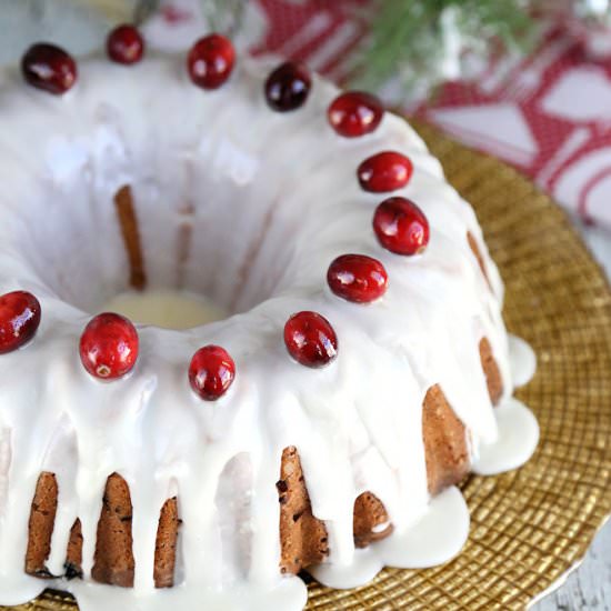 Fresh Cranberry Cake - Recipe photo by Blommi