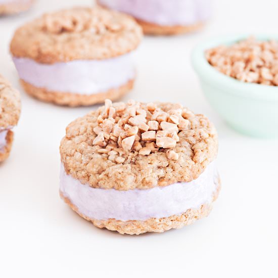 Lavender Toffee Ice Cream Sandwich - Recipe photo by lindsayn8