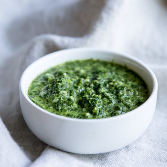 Cilantro Mint Sauce - Recipe photo by culinaryhill