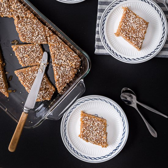 Burmese Semolina Cake - Recipe photo by Wandercooks