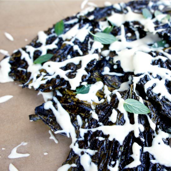 Mint Chocolate Kale Chips + Vanilla - Recipe photo by spill the greens
