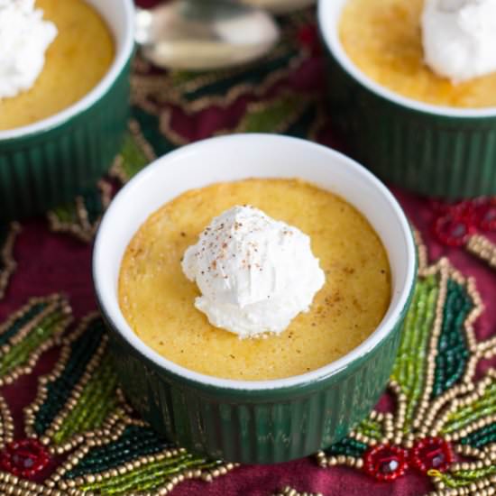 Rum Eggnog Pots de Creme - Recipe photo by thegoldlininggirl