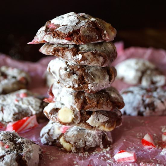 Chocolate Peppermint Crinkle Cookie - Recipe photo by cookingontheweekends