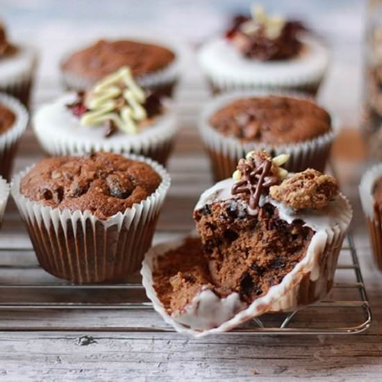 Christmas Cake Muffins - Recipe photo by Properfoodie