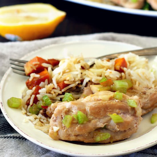 Orange Chicken with Honeynut Squash - Recipe photo by kimscravings