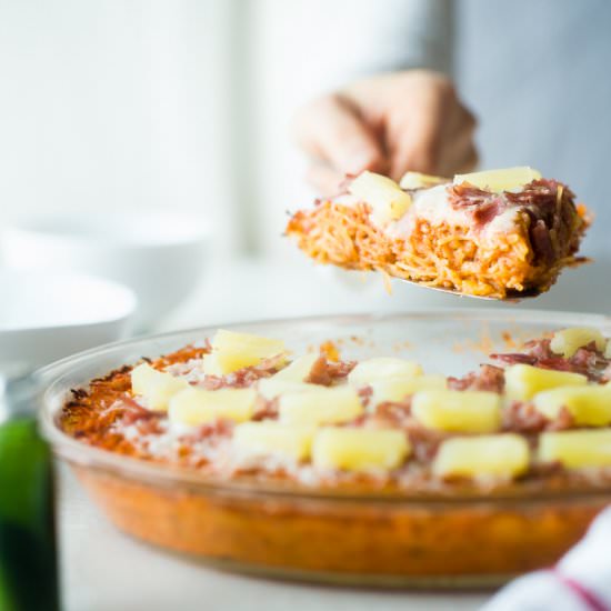 Hawiian Spaghetti Squash Casserole - Recipe photo by foodfaithfitness