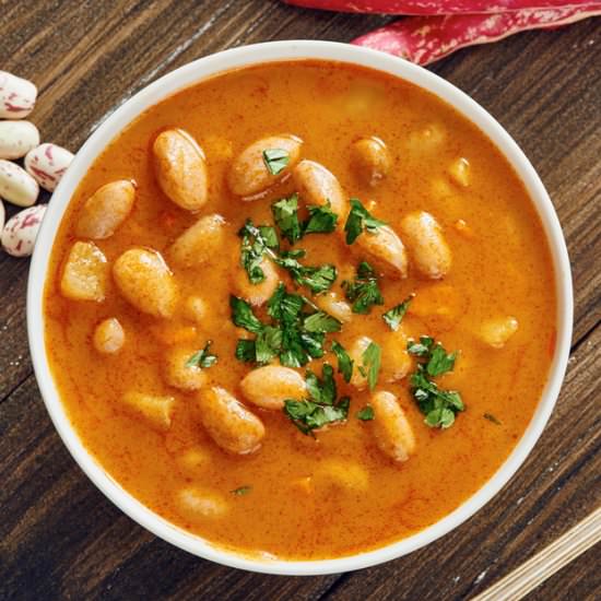 Sweet Potato & Cannellini Bean soup - Recipe photo by CookForYourLife