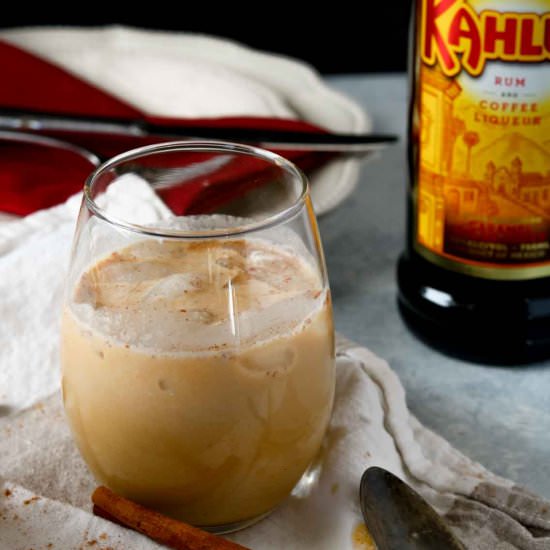 Pumpkin Spice White Russian - Recipe photo by WanderlustandWellness