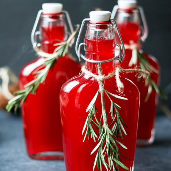 Fresh Cranberry Vodka Spritzers - Recipe photo by thewanderlustkitchen